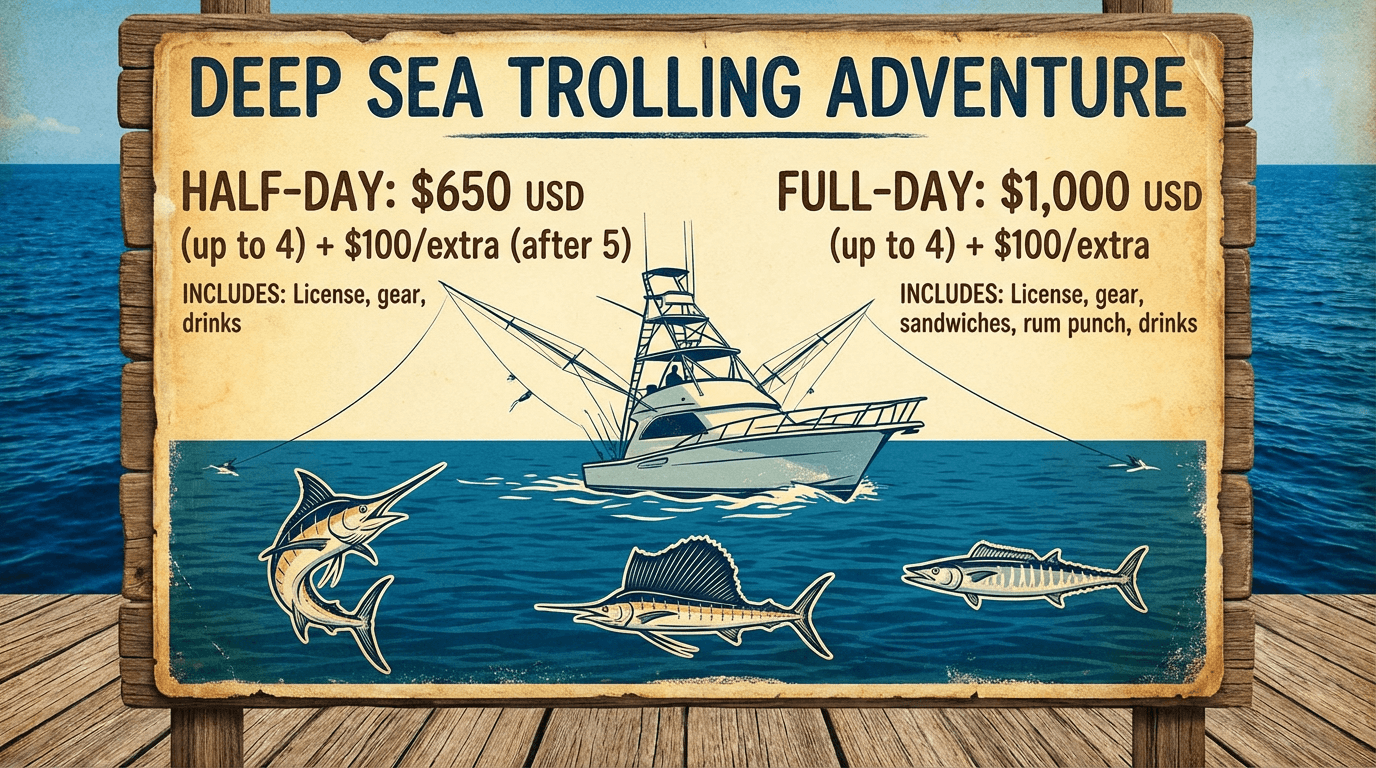 Deep Sea Fishing ??? Marlin, Sailfish & Wahoo